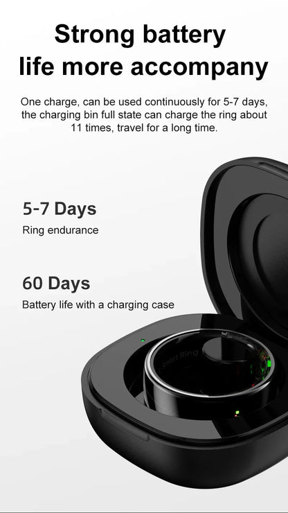 R08 Smart Ring For Men Women Touch Control Function Health Monitor