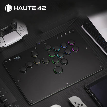 Black Rim Leverless Arcade Controller Hitbox Fightstick Stickless