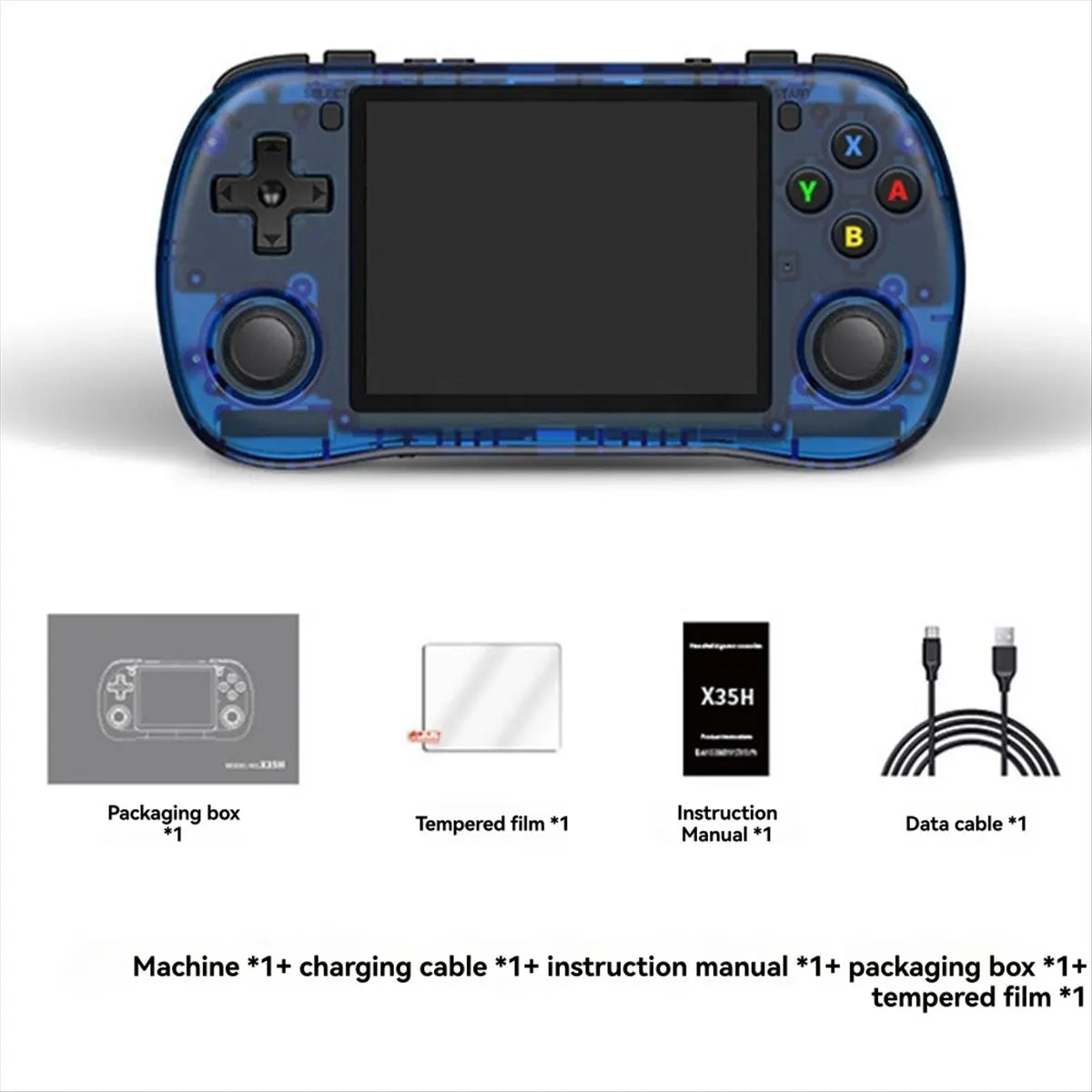 Retro Video Handheld Game Console 3.5-inch Dual Hall Effect Joystick