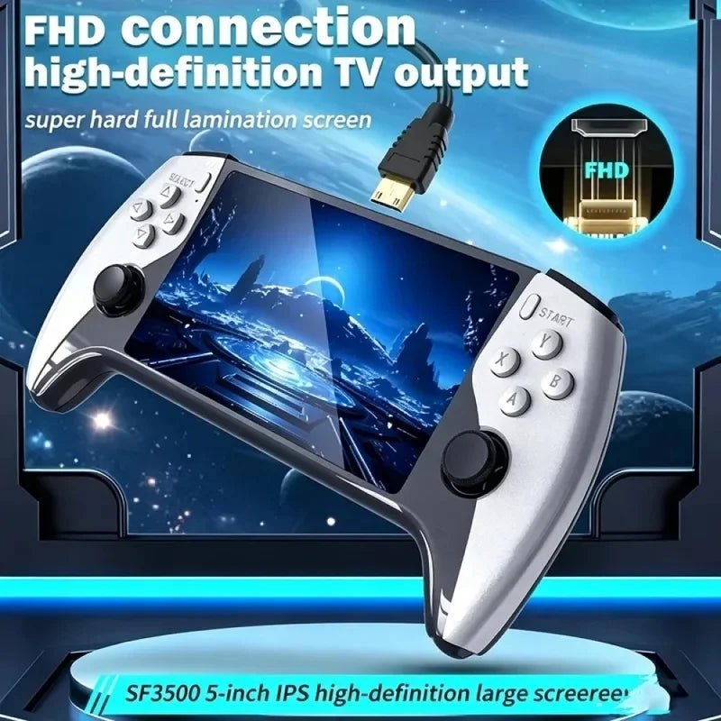 Portable Retro Handheld Game Console 3.5‑inch HD Large Screen Dual