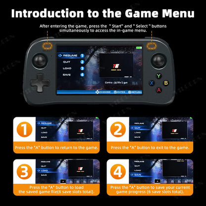 Retro Pocket Handheld Game Console 4.5'' IPS Screen Portable Video