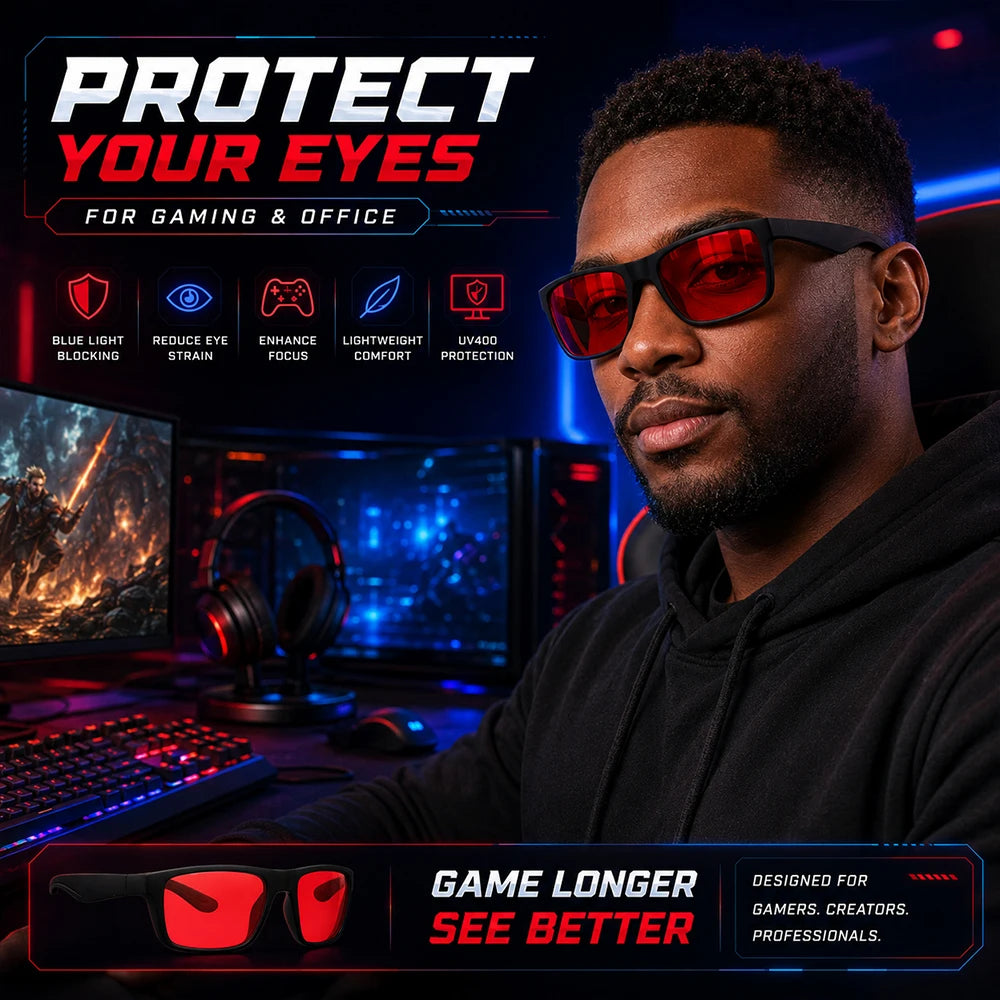 Blue Light Blocking Glasses For Men Women Gaming Computer Eyeglasses