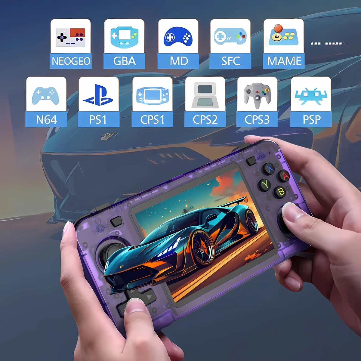 Retro Handheld Video Game Console Linux System 3.5-inch IPS Screen