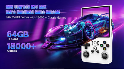 R36max Retro Handheld Game Console Chip 22000+games Open Source Linux