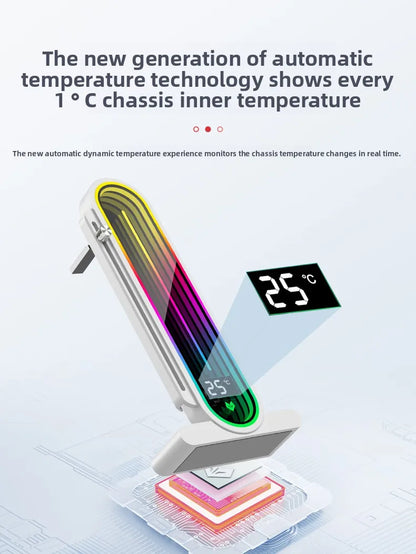 Coolmoon RGB GPU Stand Holder Vertical Aluminum Graphics Card Support