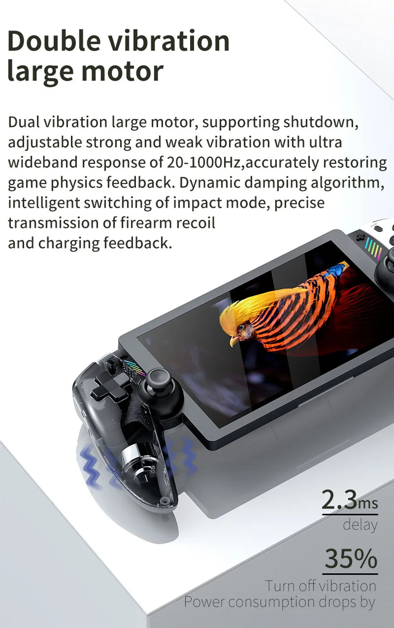 Retro Handheld Game Portable Console 7.1 Inch LCD HD Screen 30+
