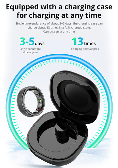 COLMI R10 Smart Ring With Charging Case For Men Women Health And