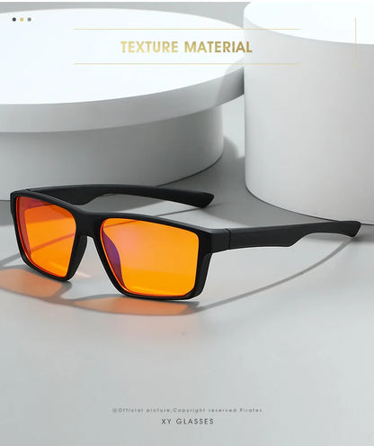 Europe Gaming Glasses For Men Women Red Orange Lens Anti Blue Light