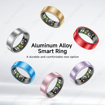 Smart Ring With Case Heart Rate Blood Pressure Sleep Monitoring GPS