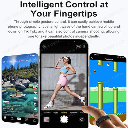 Smart Couple Ring Bluetooth Connection Multiple Sports Modes