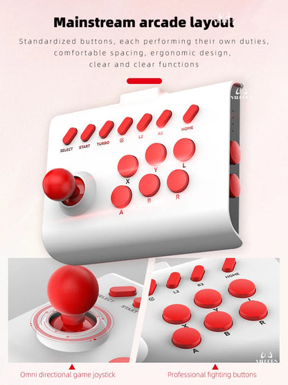 Arcade Joystick Wireless Gaming Controller For