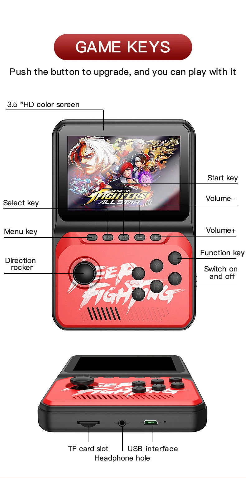 NX-35 Handheld Game Console 3.5inch Mini Retro Gaming Player 1700+