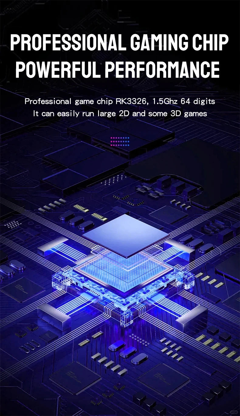 RX6H Retro Handheld Game Console Linux System 3.5 Inch IPS Screen