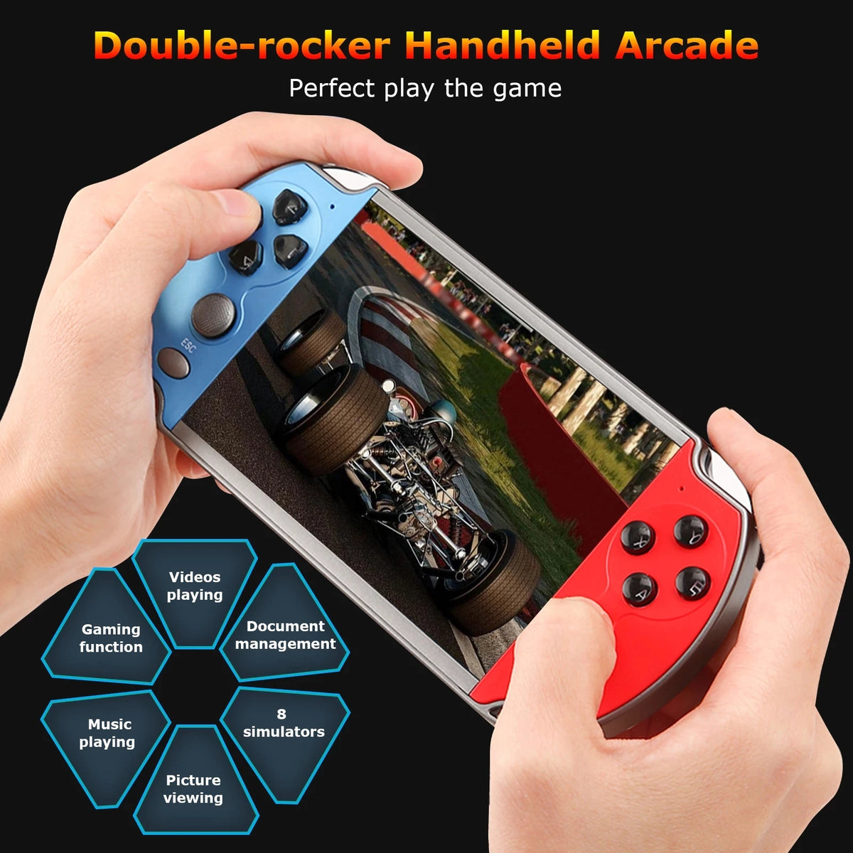 Retro Video Game Console Portable Handheld Gaming Videogame Machine