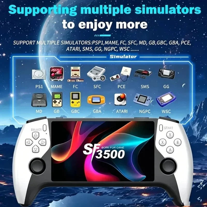 Portable Retro Handheld Game Console 3.5‑inch HD Large Screen Dual