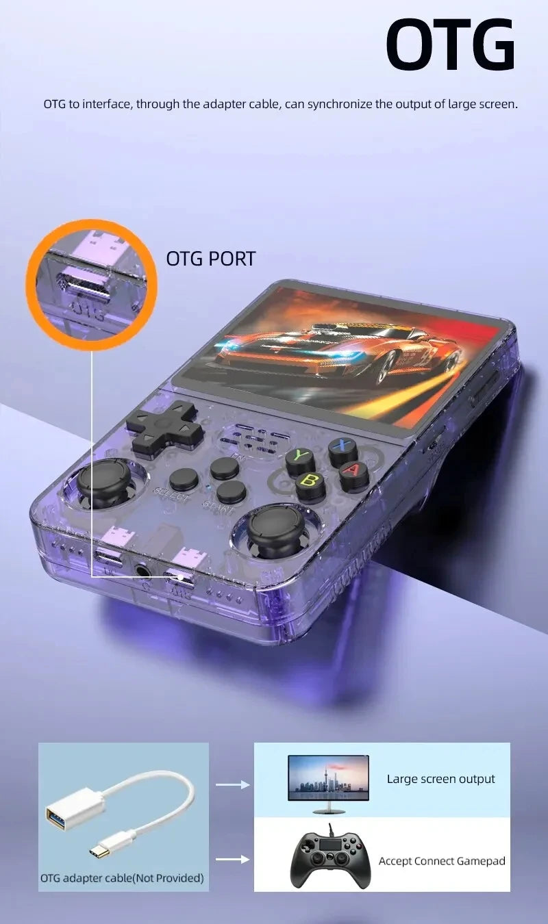 Retro Game Console 3.5-inch Linux Open-source System Portable