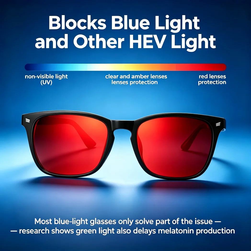Blue Light Blocking Glasses For Gaming & Sleep – Dual Lens Amber Day