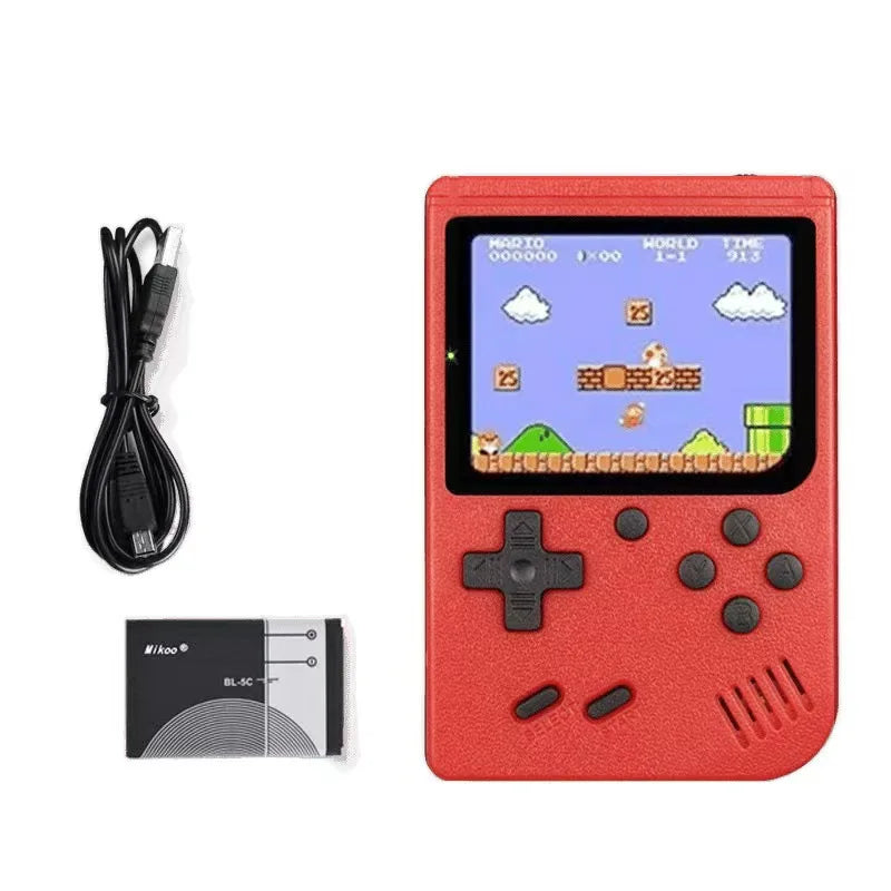 Retro Classic Handheld Game Console 400 Games Rechargeable Portable