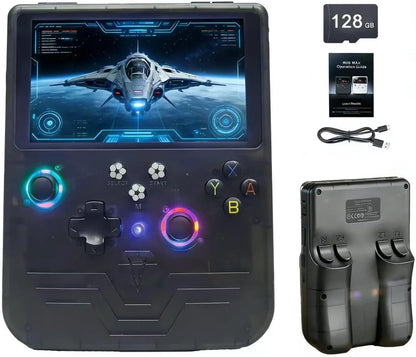 FLLTF MAX Retro Handheld Game Console 6 Inch IPS Screen Mini Retro