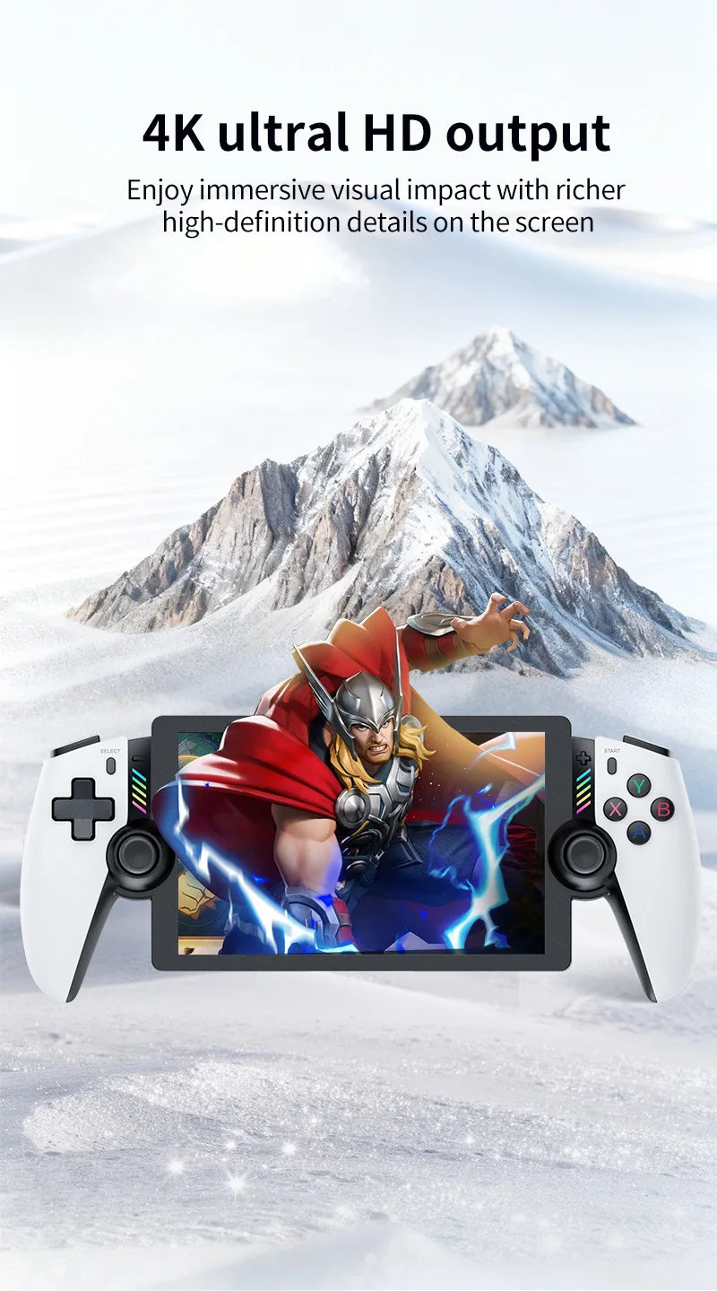 Retro Handheld Game Portable Console 7.1 Inch LCD HD Screen 30+