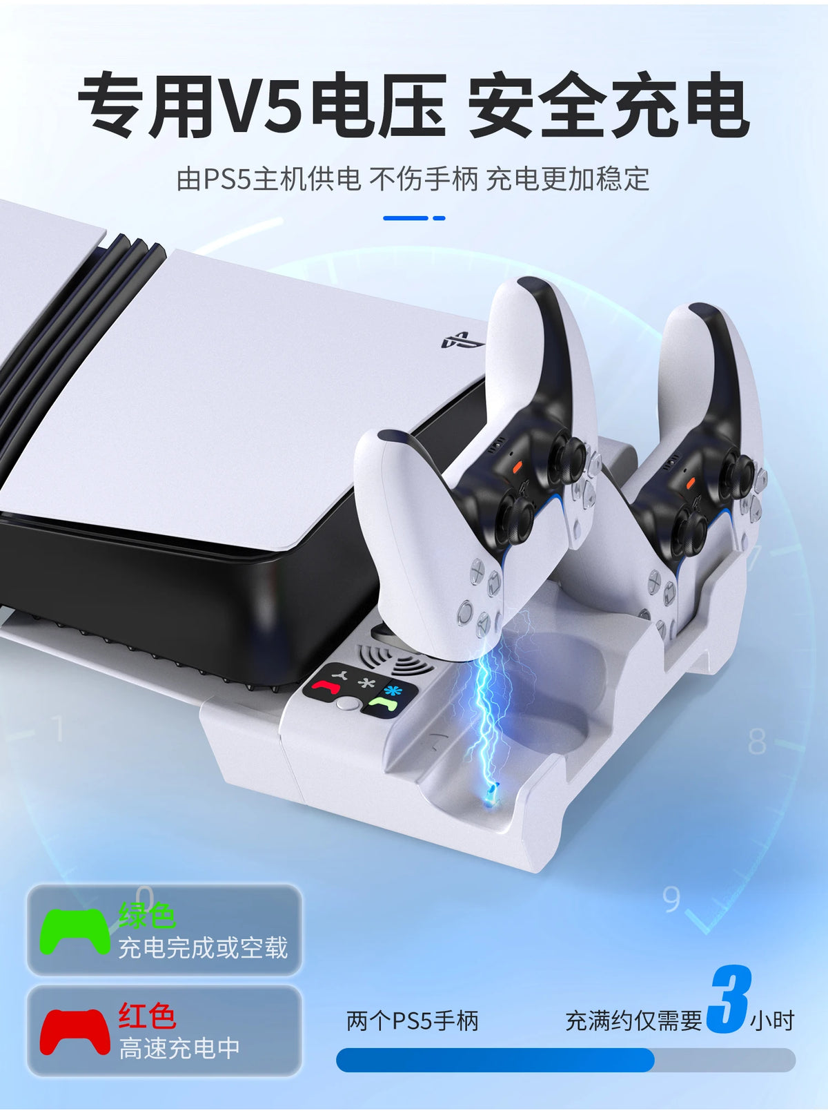 Horizontal Cooling Stand For Console Pro/slim Game Controller