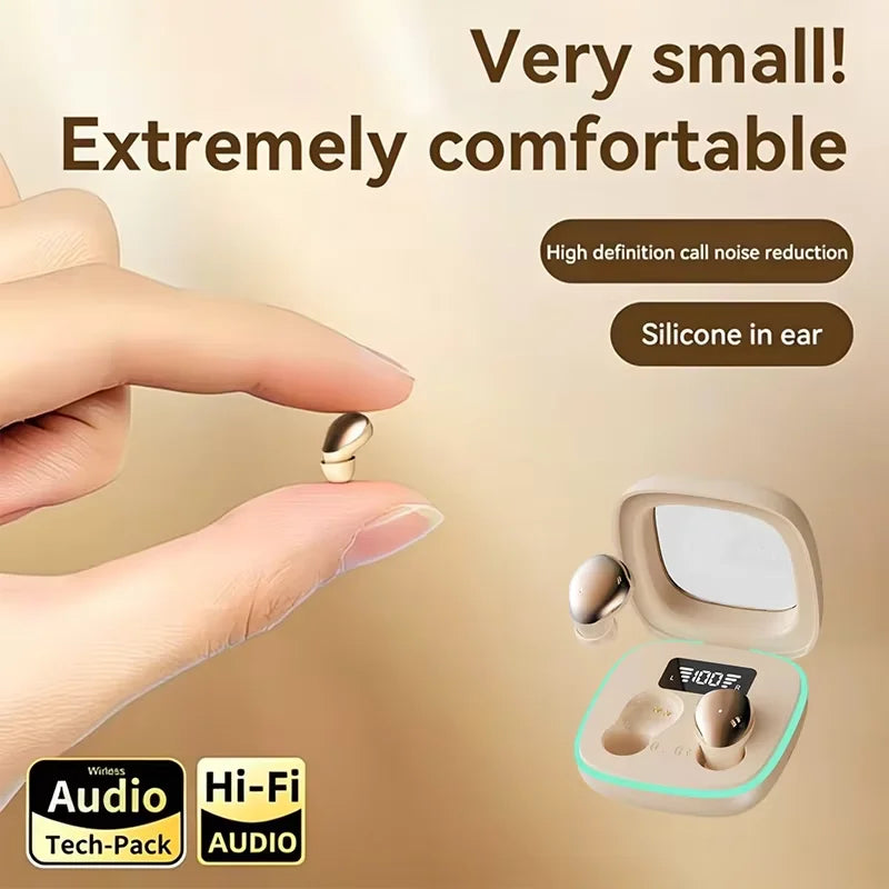 TWS Fashion Bluetooth Wireless Earphoen 9D Stereo HD Call Low Delay