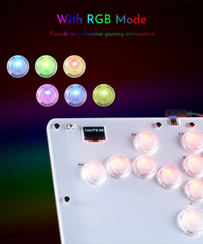 Black Rim Leverless Arcade Controller Hitbox Fightstick Stickless