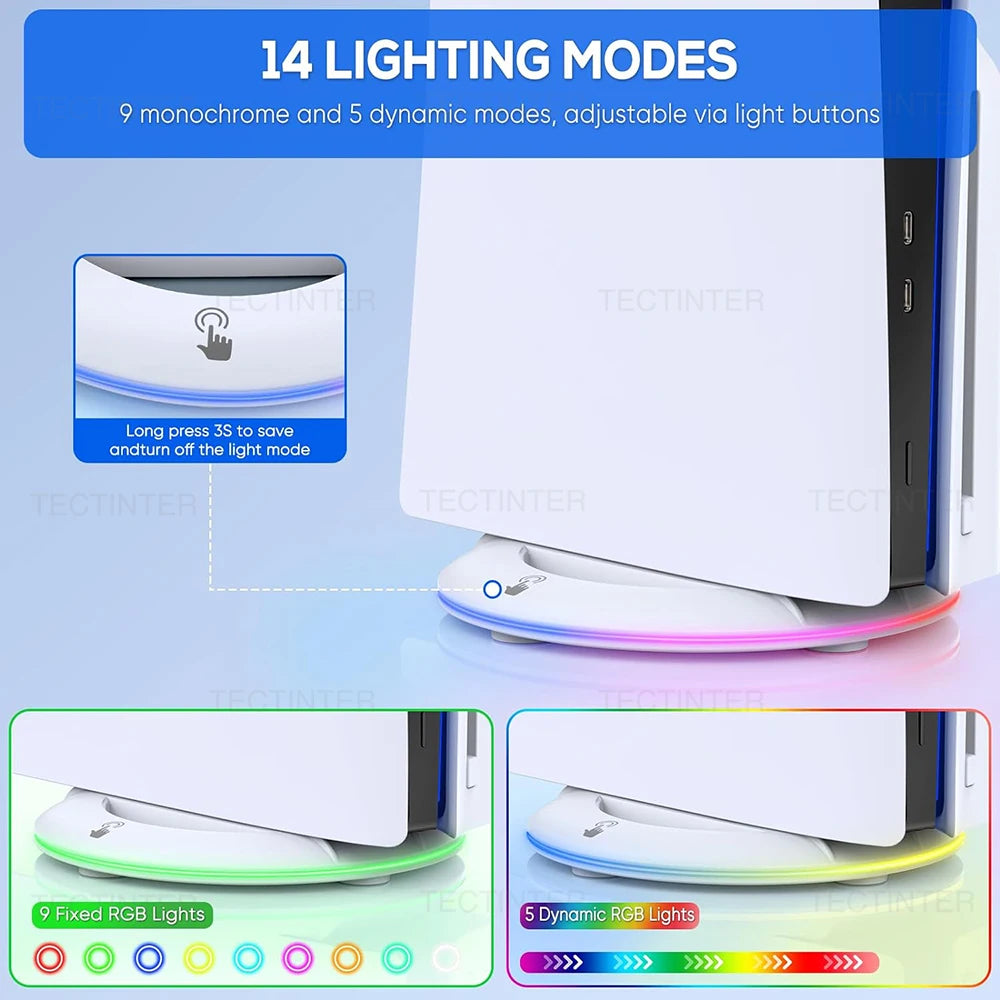 RGB Vertical Cooling Stand For Console Slim/console Pro Console