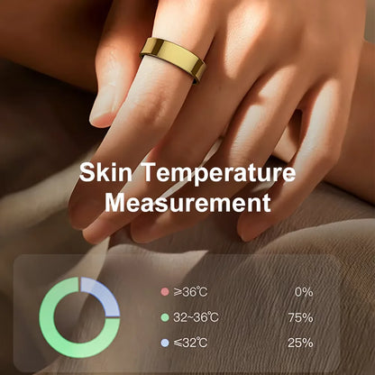 R09 Smart Ring Men Women With Charging Case,heart Rate Blood