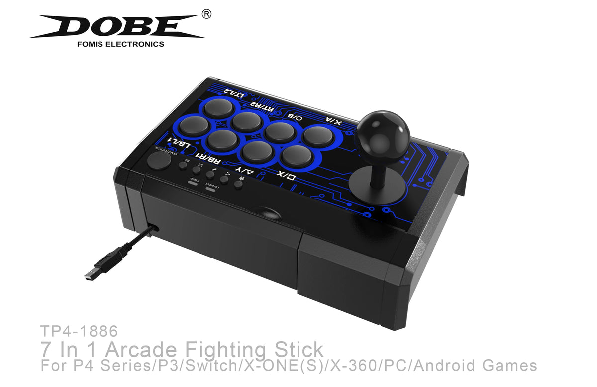 Arcade Fighting Stick 1886,wired Game Joystick Controller For