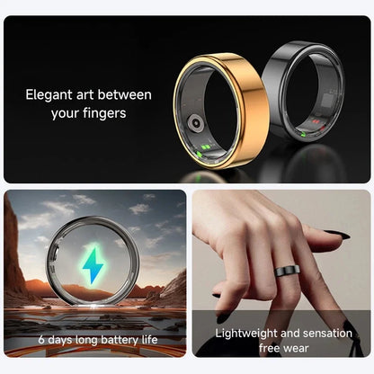 Smart Ring Health Tracker Sleep Monitor 24H Heart Rate Blood Oxygen