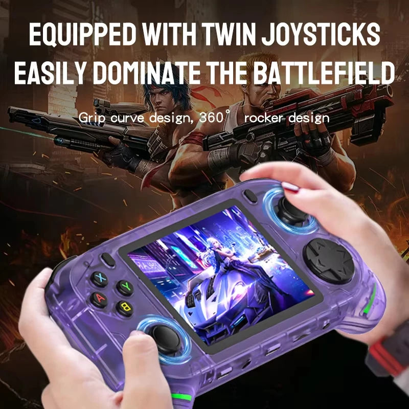 RX6H Retro Handheld Game Console Linux System 3.5 Inch IPS Screen