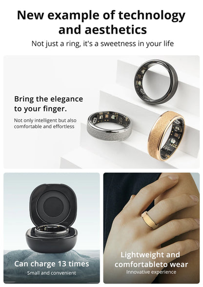 COLMI R10 Smart Ring With Charging Case For Men Women Health And