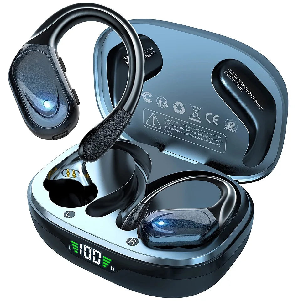 Bluetooth 5.3 Earphones True Wireless Headphones With Mic Button
