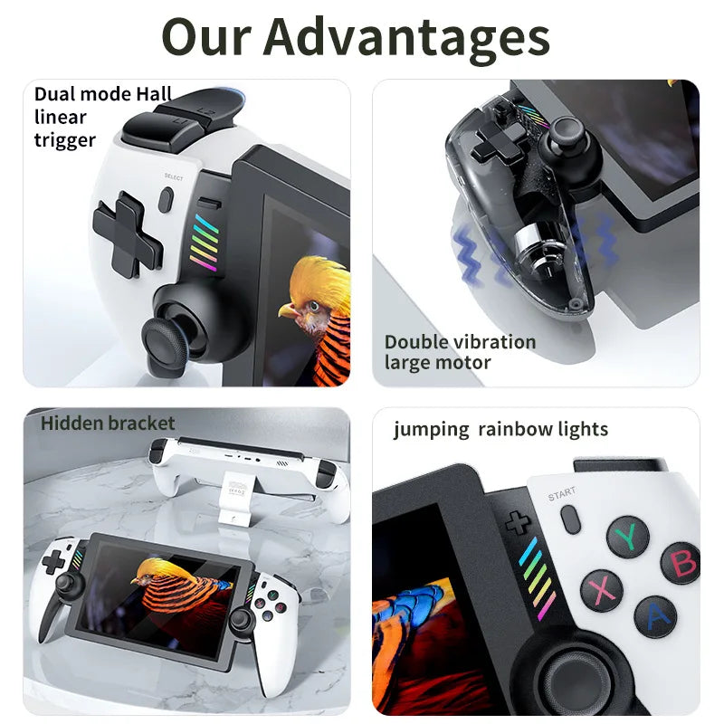 Retro Handheld Game Portable Console 7.1 Inch LCD HD Screen 30+
