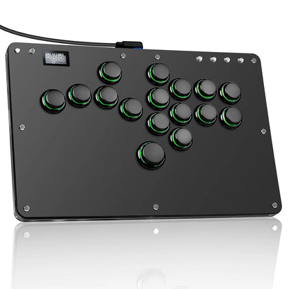 Black Rim Leverless Arcade Controller Hitbox Fightstick Stickless