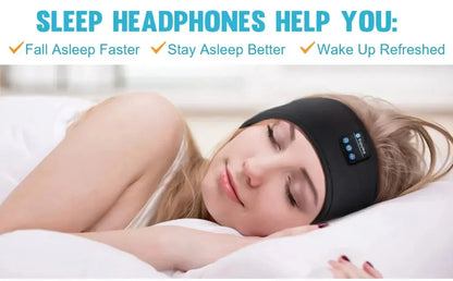Huaweishi Bluetooth 5.0 Earphones Sports Sleeping Headband Elastic