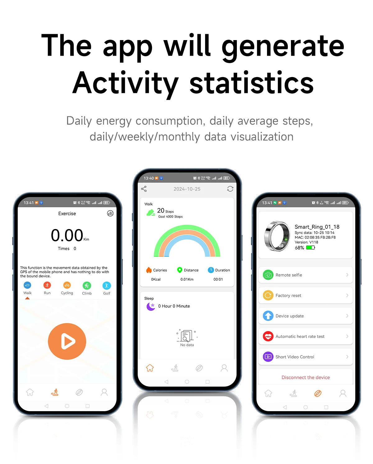 Smart Ring For Heart Rate & Sleep
