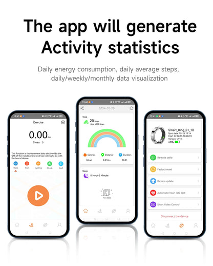 Smart Ring For Heart Rate & Sleep
