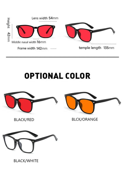 Blue Light Glasses For Blue Light Blocking Red Lens For Computer