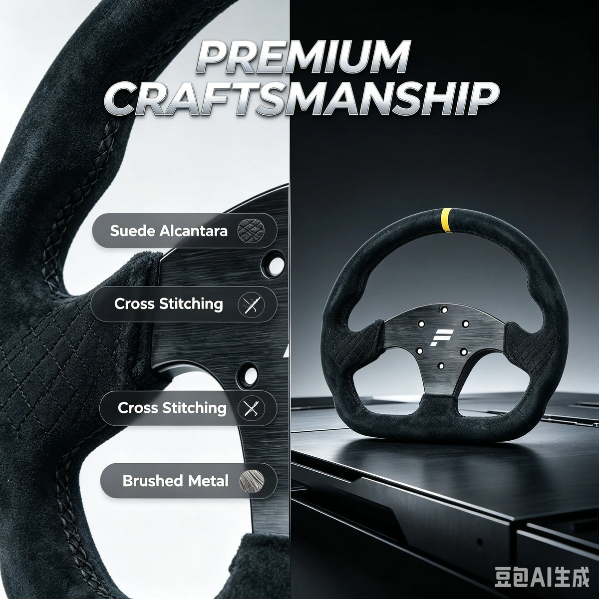 D-shaped Racing Wheel