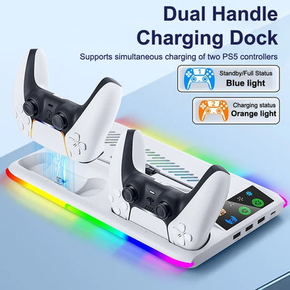 For Console Slim/console Stand Cooling Holder & Controller Charging