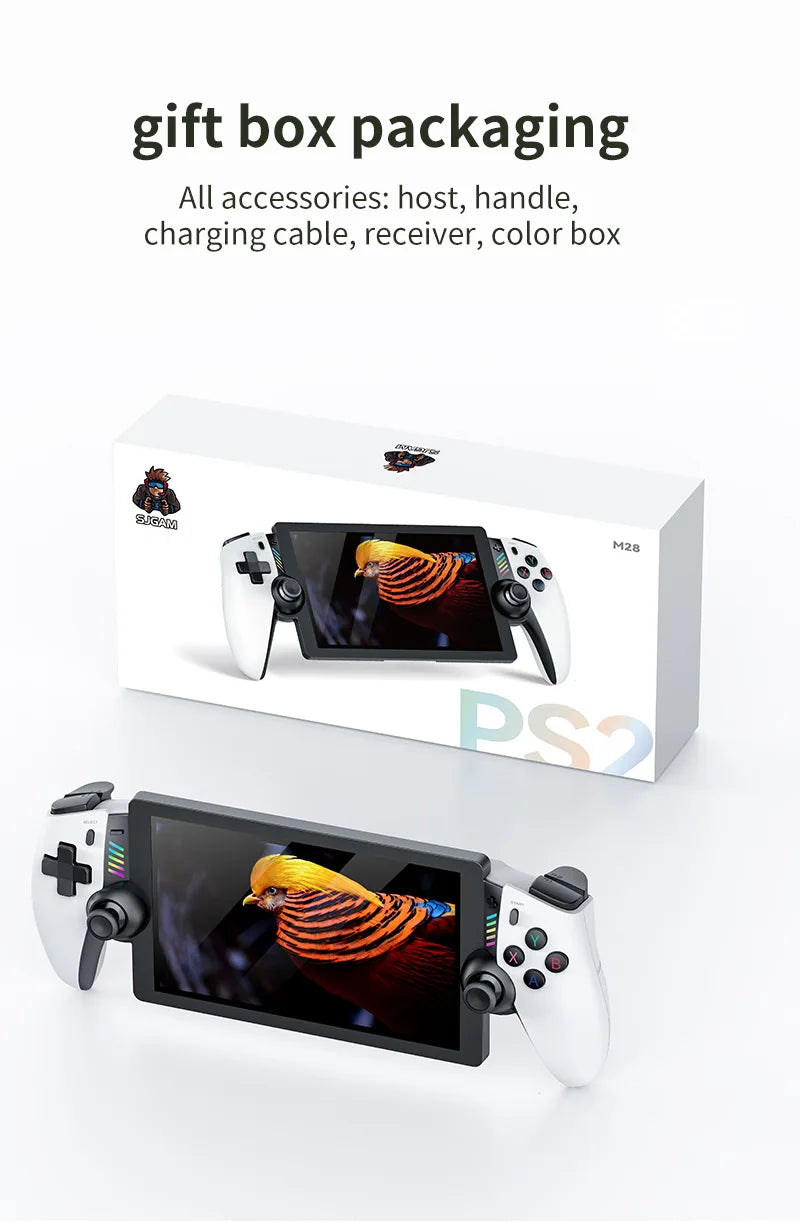 Retro Handheld Game Portable Console 7.1 Inch LCD HD Screen 30+