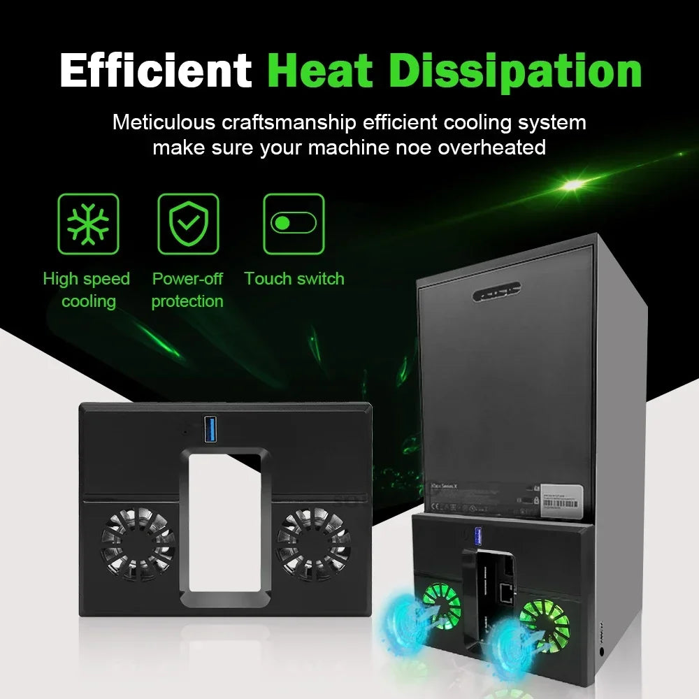 RGB Cooling Fan For Console Series X Console Game Host Cooling Fan