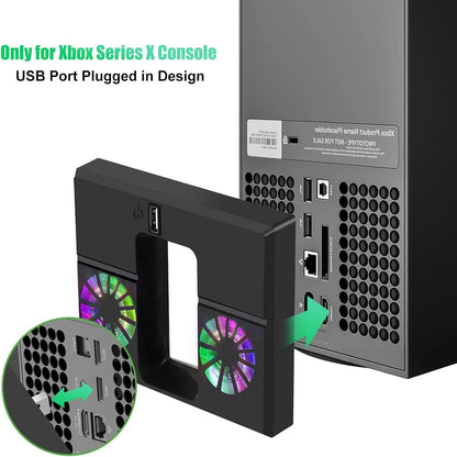 Cooling Fan For Console Series X Game Console Accessories Colorful