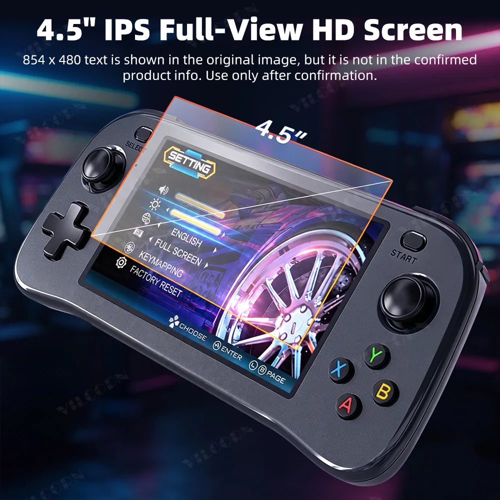 Retro Pocket Handheld Game Console 4.5'' IPS Screen Portable Video