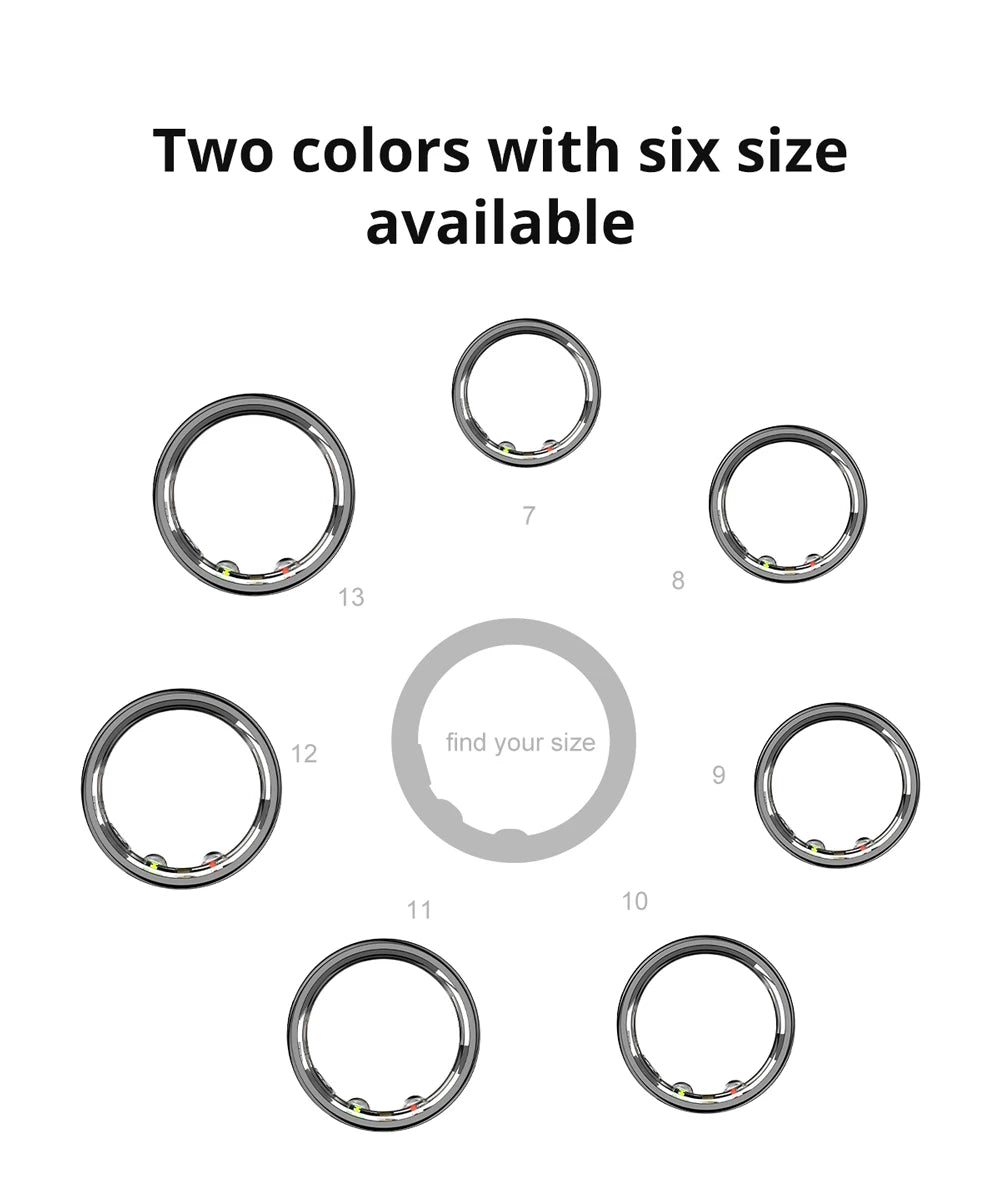 COLMI R10 Smart Ring With Charging Case For Men Women Health And