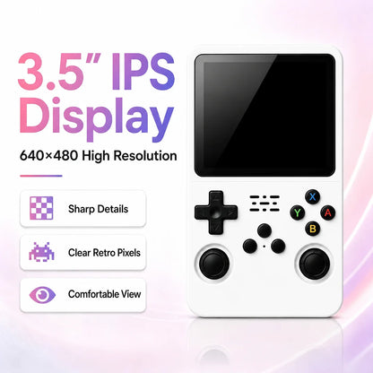 Portable Retro Handheld Game Console 3.5 Inch IPS Screen Linux