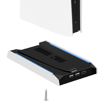 For PS 5 Slim/ps 5 Pro RGB Vertical Cooling Stand Base 8 Light Mode