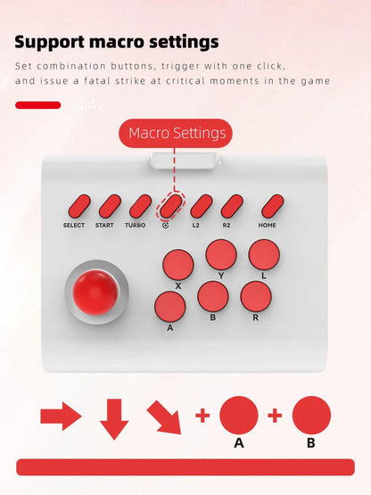 Arcade Joystick Wireless Gaming Controller For